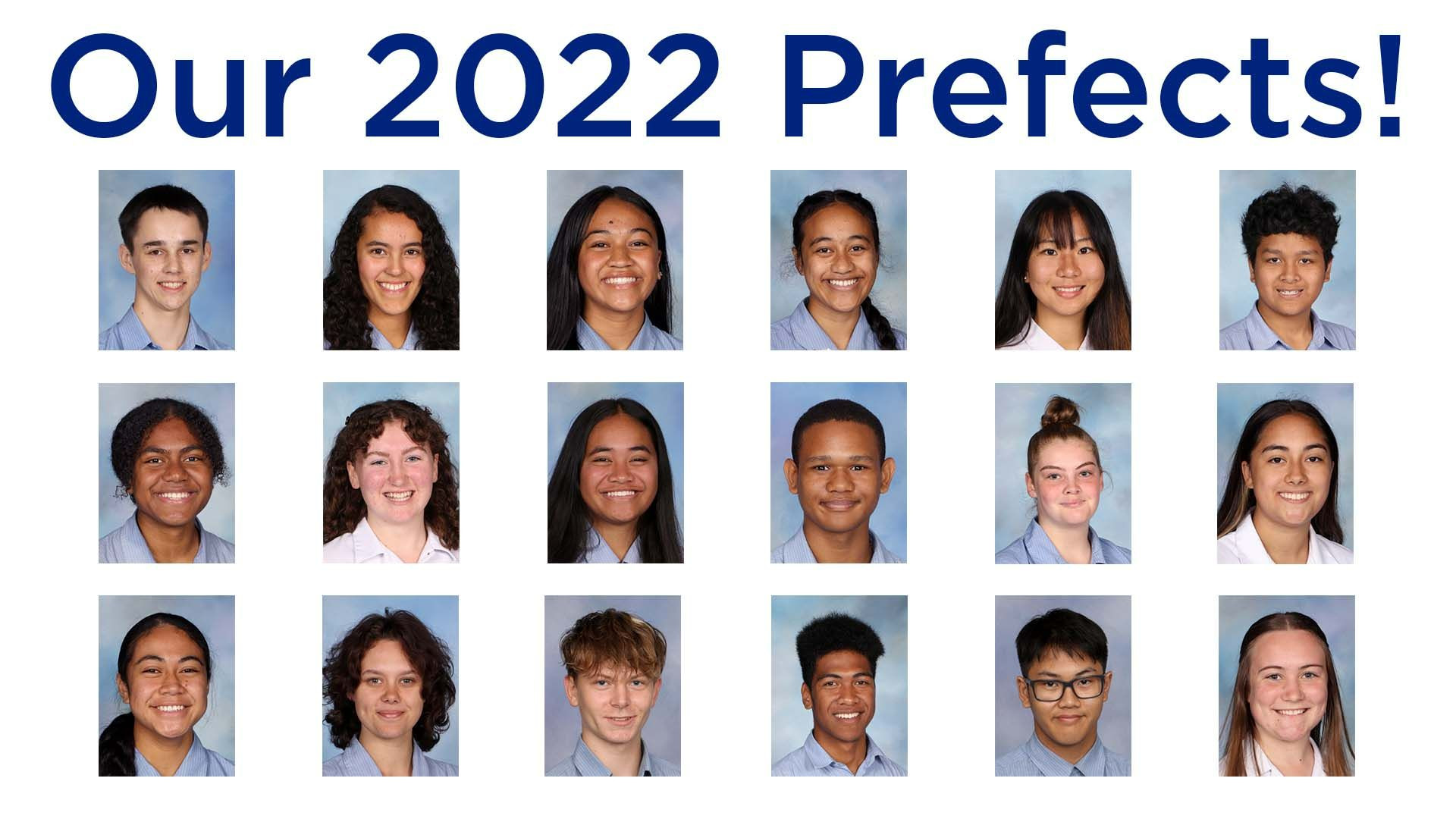 Congratulations To Our 2022 Prefects 
