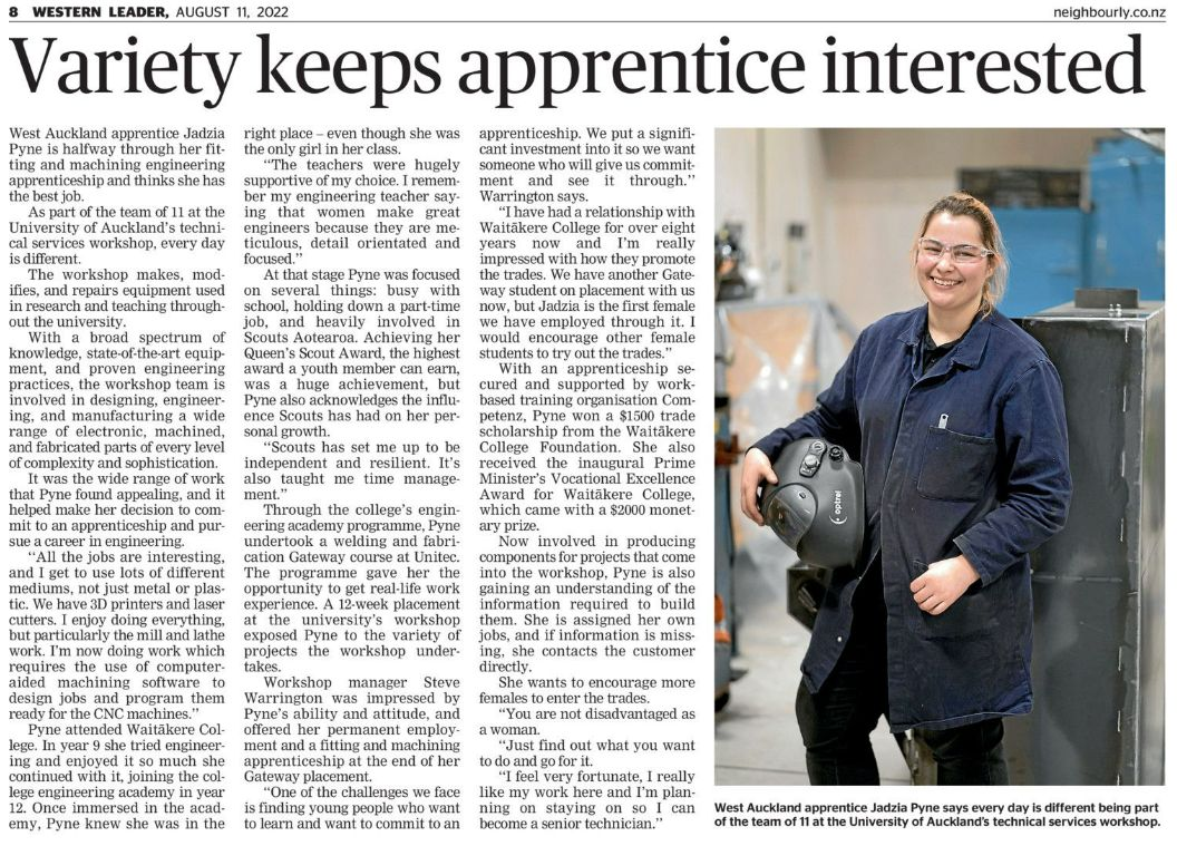 Engineering Apprenticeship Success