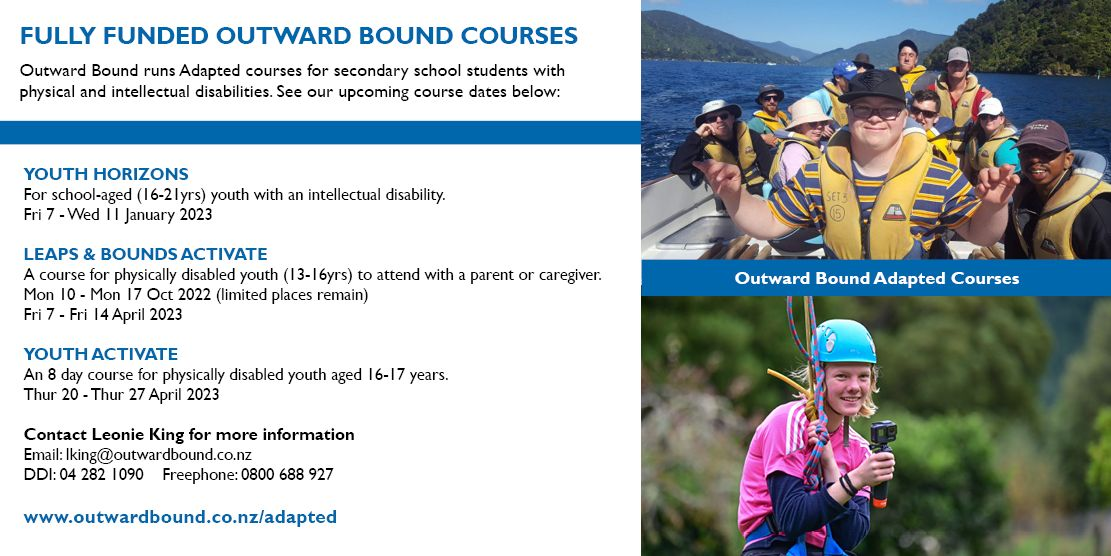 Outward Bound Nz Adapted Courses 2023