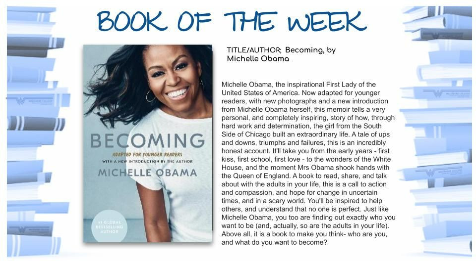 Book Of The Week - Becoming by Michelle Obama