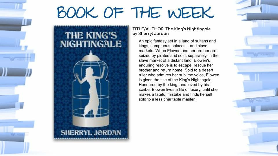 Book Of The Week - The King’s Nightingale By Sherryl Jordan