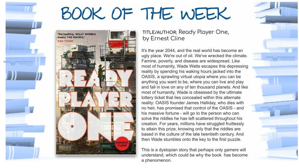 Book Of The Week - Ready Player One By