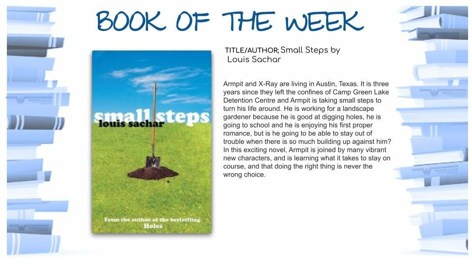 Book Of The Week - Small Steps by   Louis Sachar