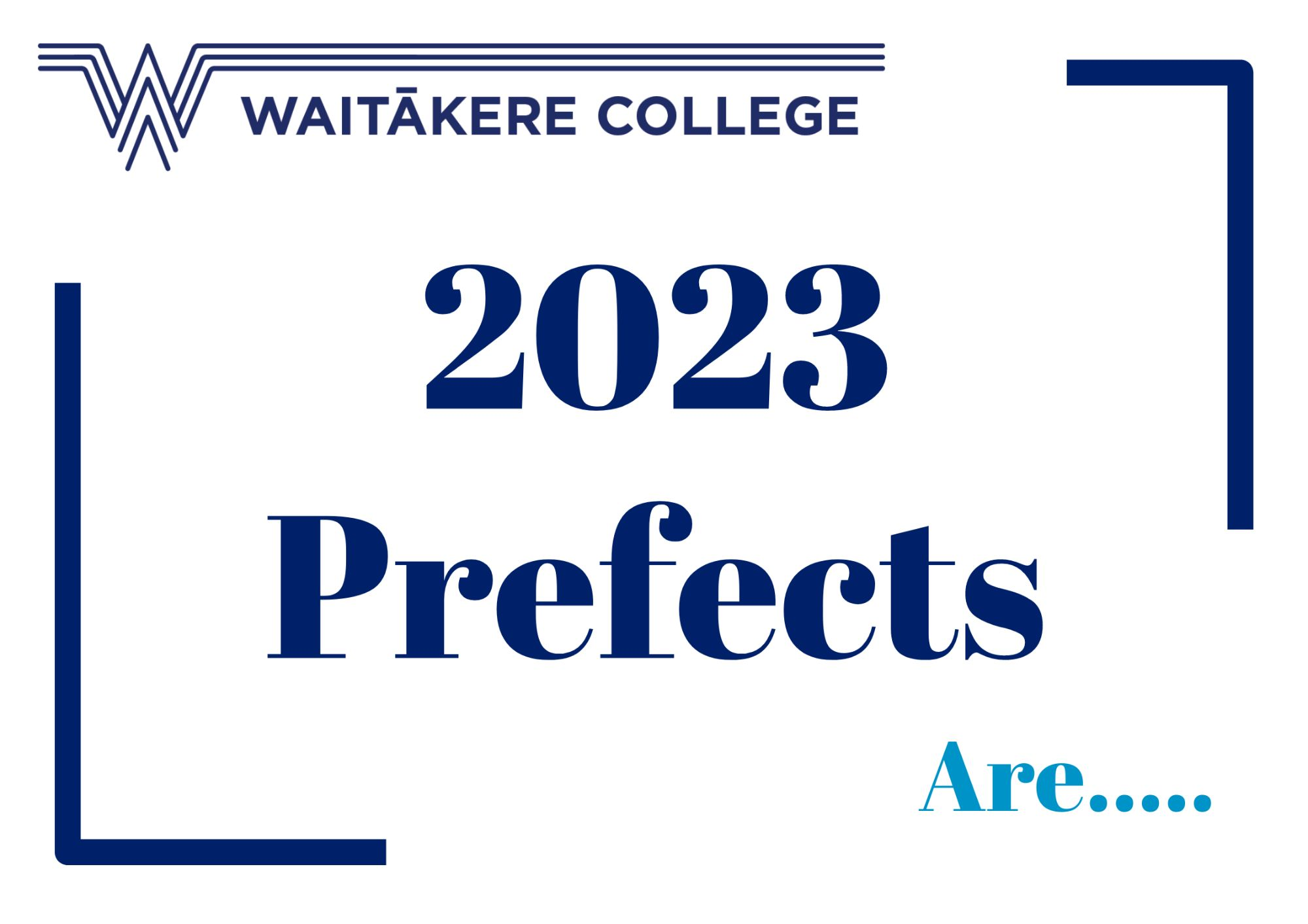 Prefects For 2023