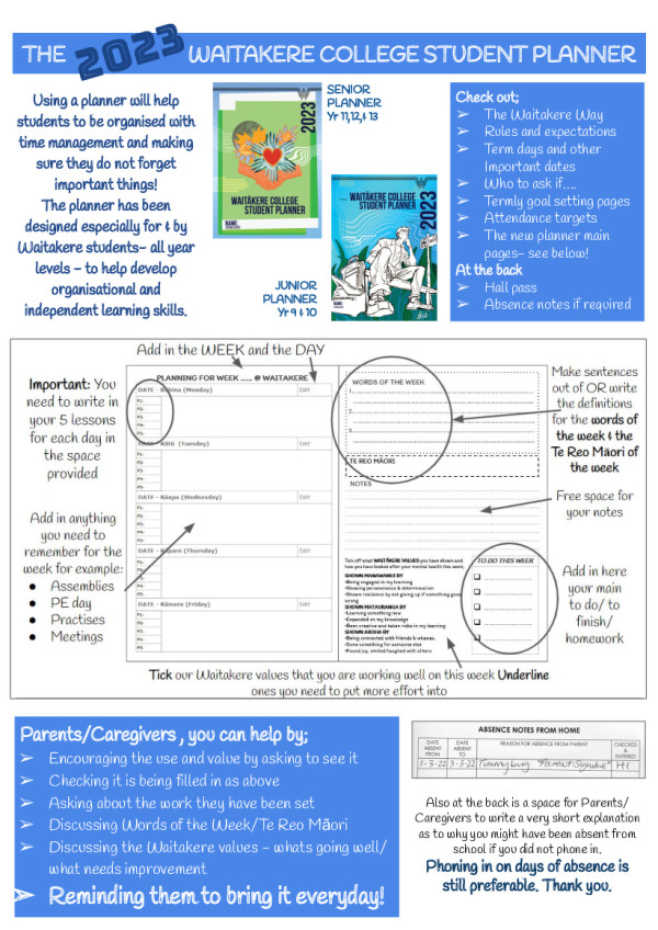 The 2023 Student Planner   Information For Parents Caregivers (1)