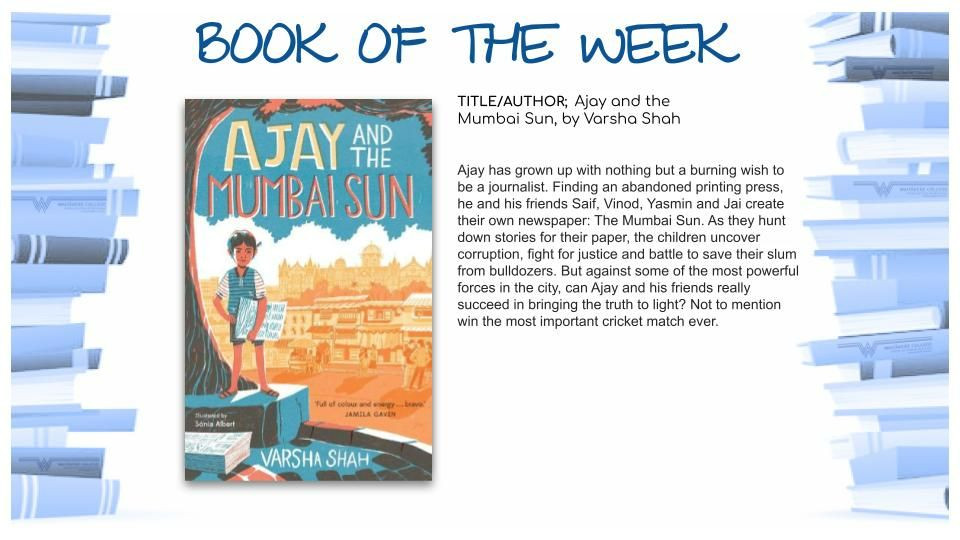 Book Of The Week - Ajay and the Mumbai Sun, by Varsha Shah