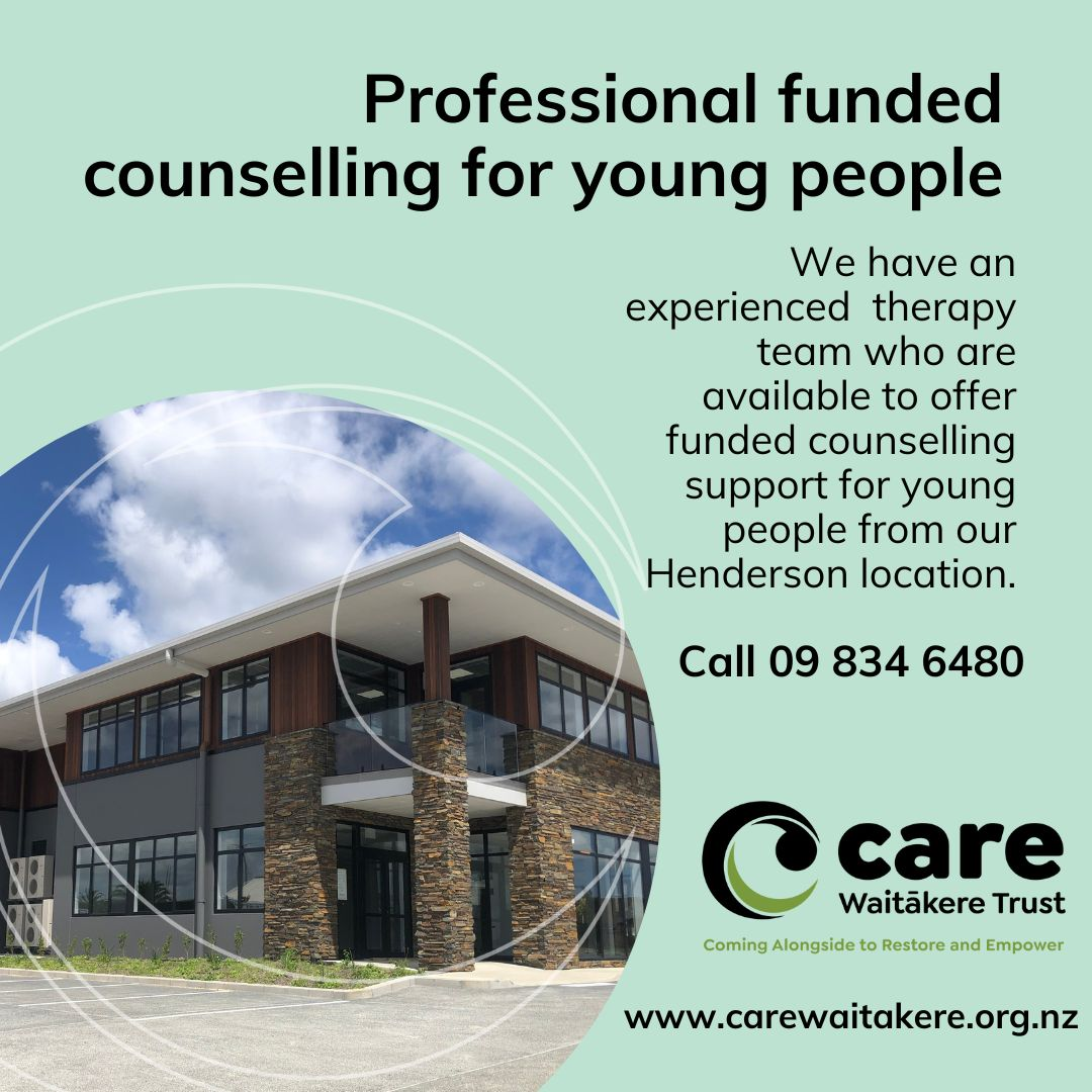 Free Counselling Services Through CARE Waitākere