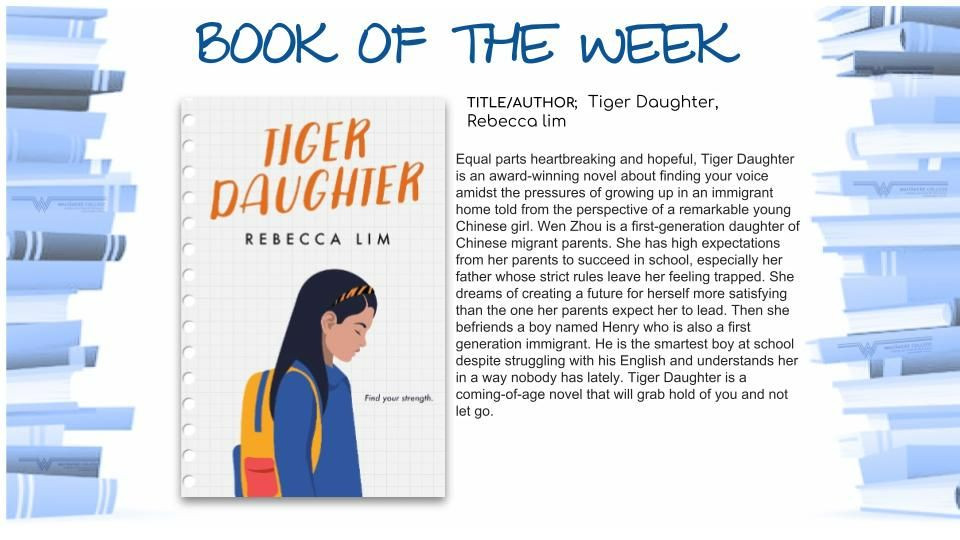 Book Of The Week - Tiger Daughter By Rebecca Lim