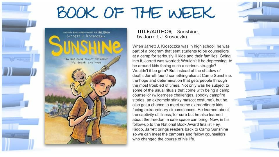Book Of The Week - Sunshine, By Jarrett J. Krosoczka