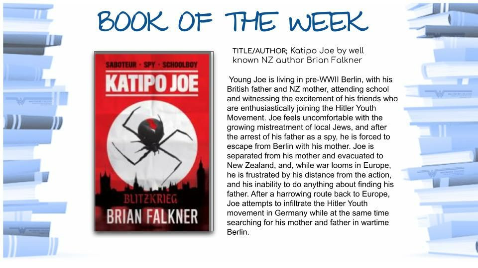 Book of the Week - Katipo Joe by Brian Falkner