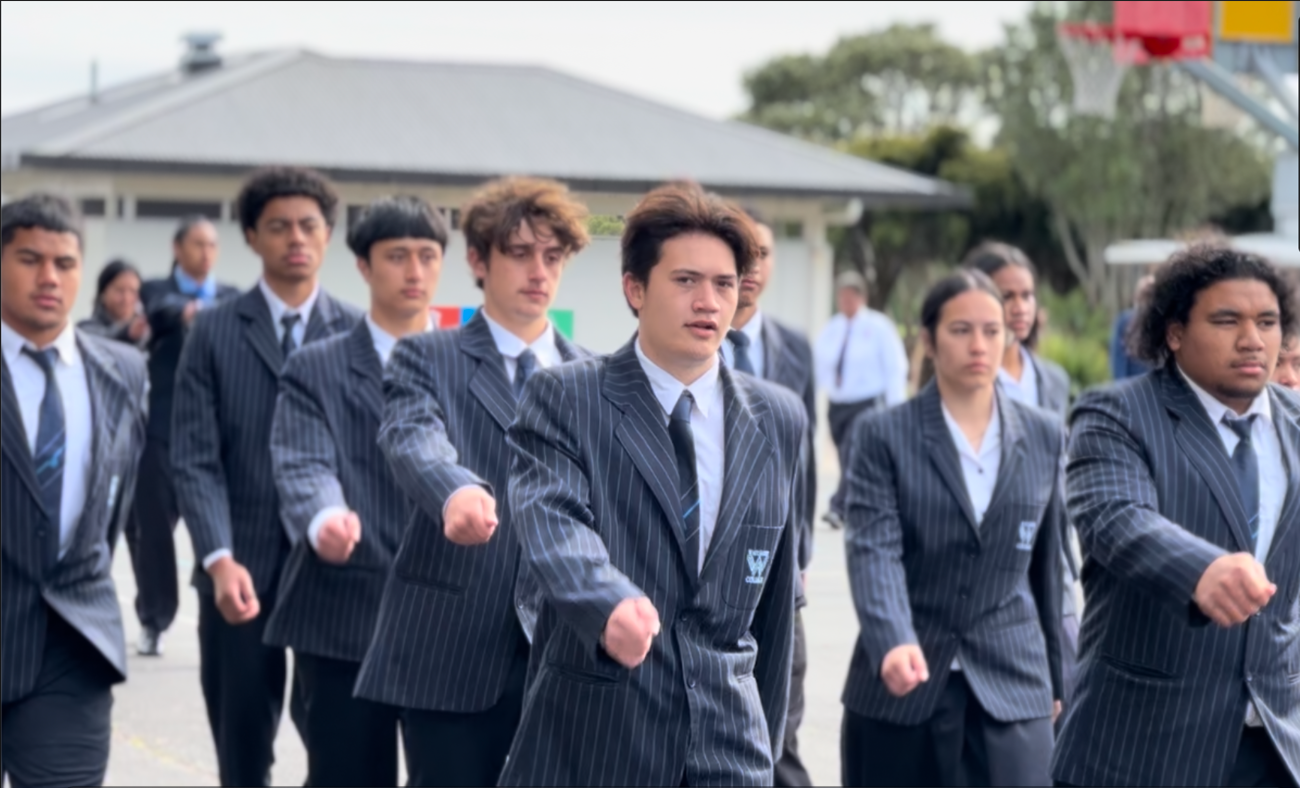 Marching out in Waitākere style