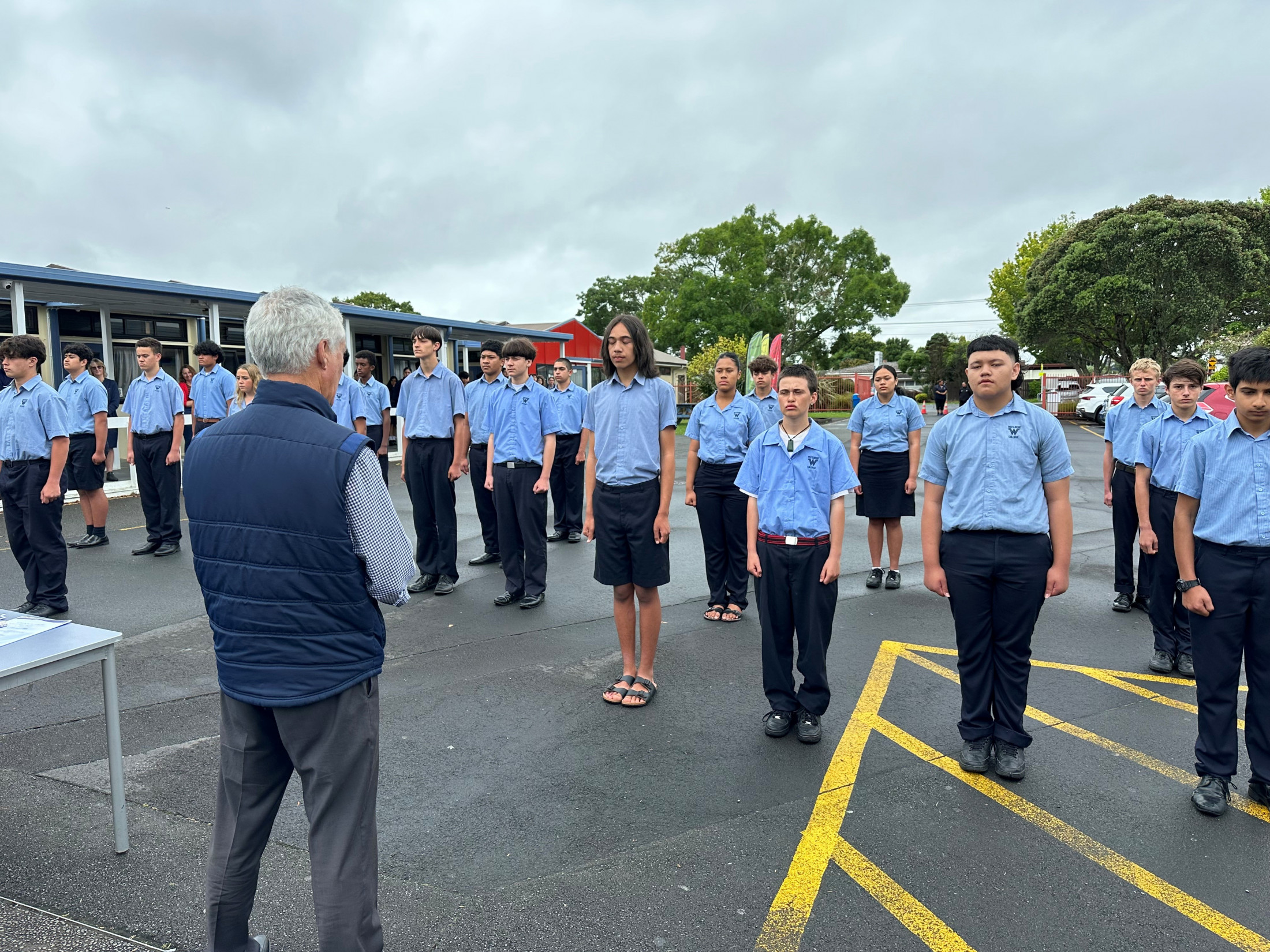 A Cloudy Day For Shining Service Academy Students