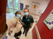 Yana And Mckayla At Waitakere Hospital