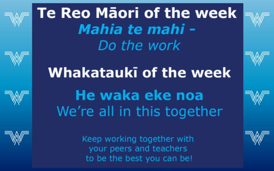 Te Reo Māori, Whakataukī & Words of the Week