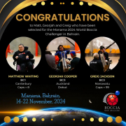 Georjah Cooper Selected for Manama 2024 World Boccia Challenger in Bahrain