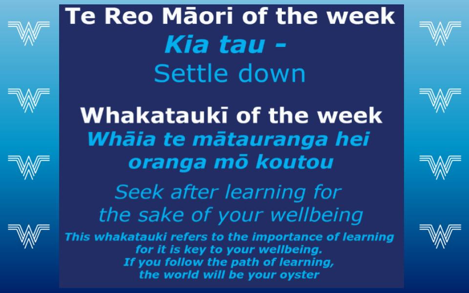 Te Reo Māori, Whakataukī & Words of the Week