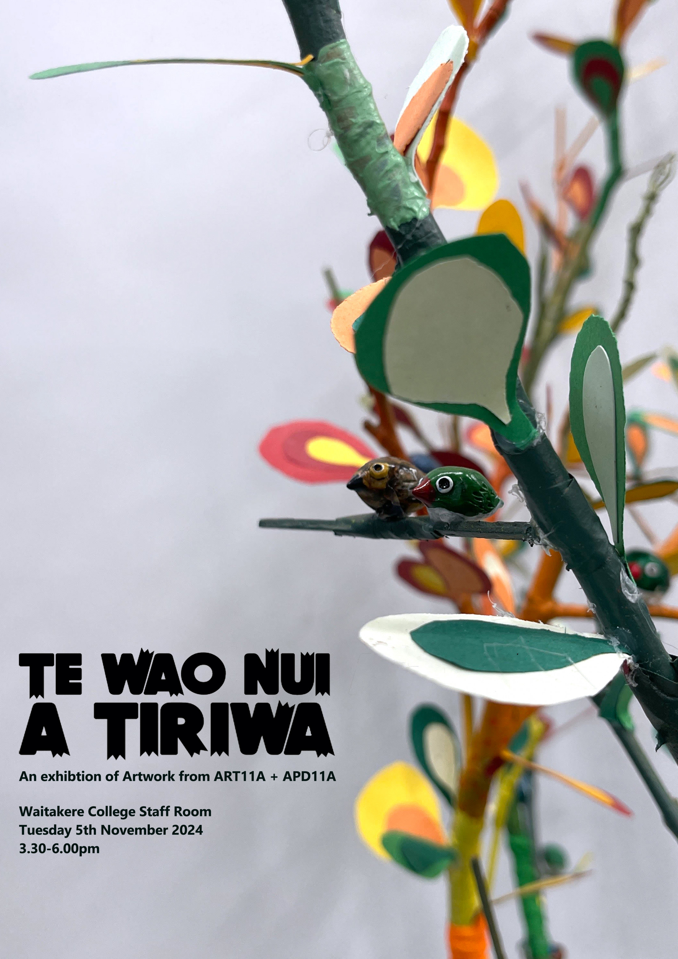 Te Wao Nui a Tiriwa Level 1 Art Exhibition