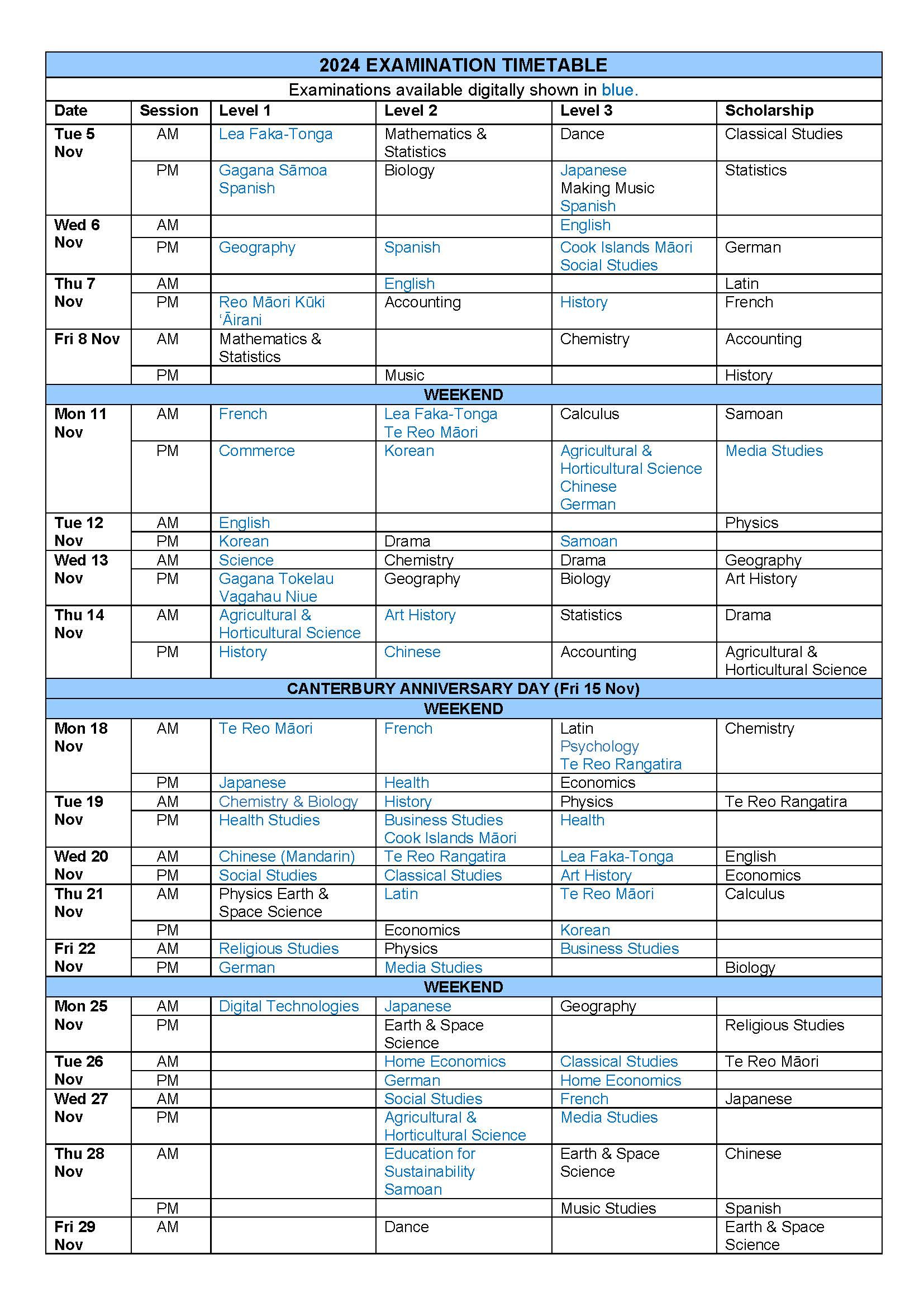 2024 Timetable Final 4 3 24