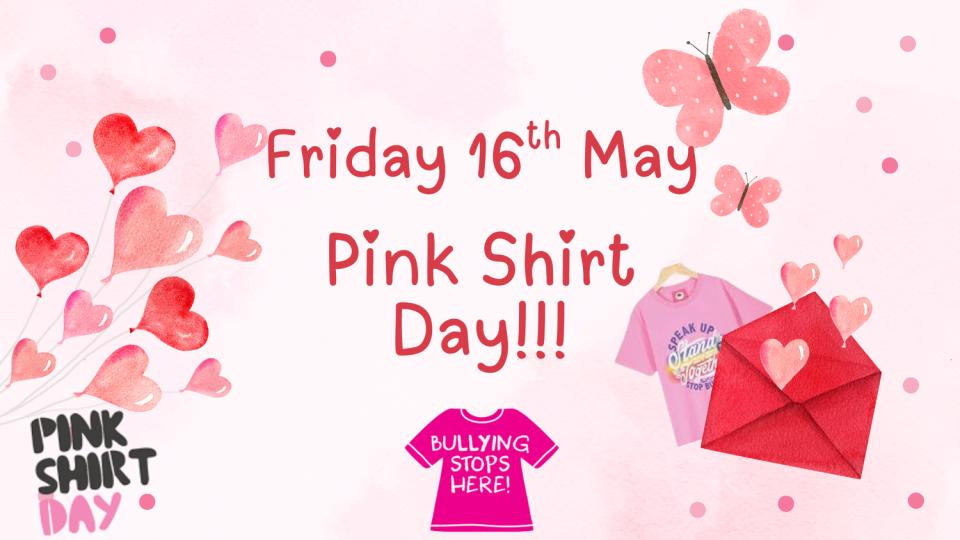 Upcoming Pink Shirt Day