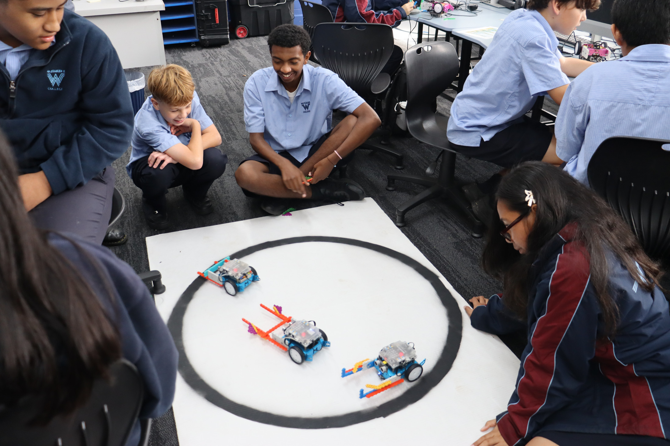 Robotics Showdown: Year 9-11 Students Battle with Bots