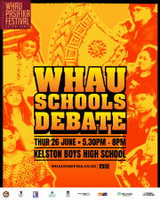 Whau Schools Debate Poster 25
