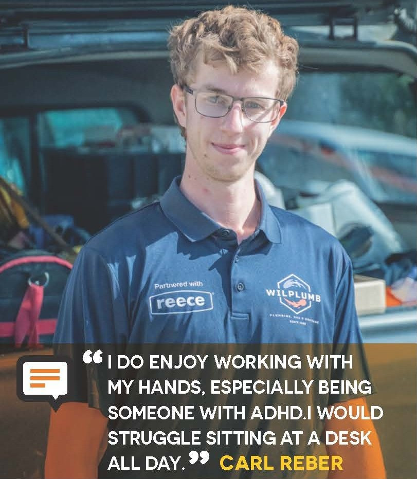 Alumni Feature: Carl Reber's Inspiring Journey as an Apprentice Plumber