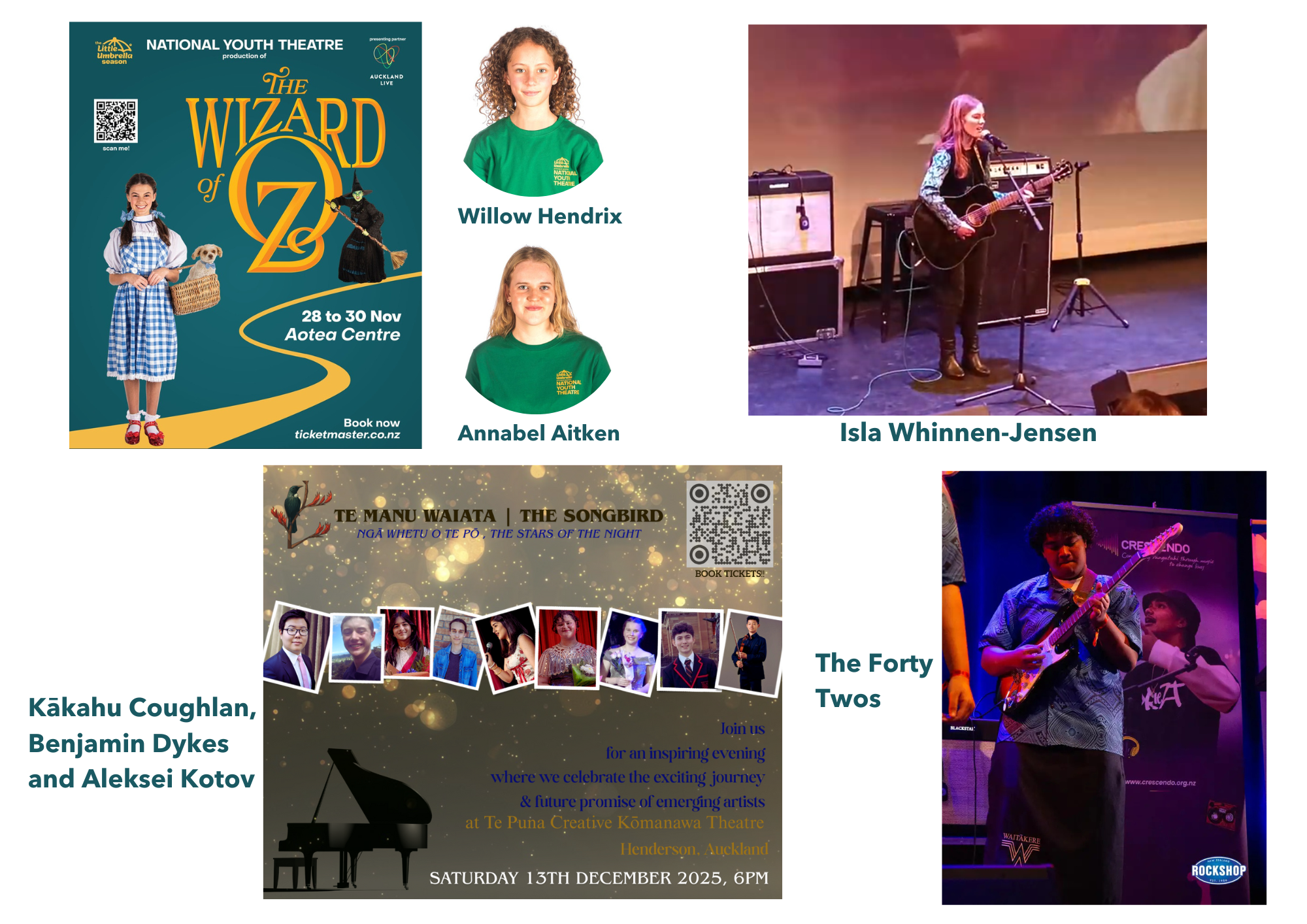 Four Events Featuring Eleven Waitākere College Students