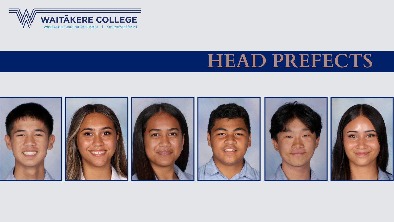 Prefects and Head Prefects for 2026 