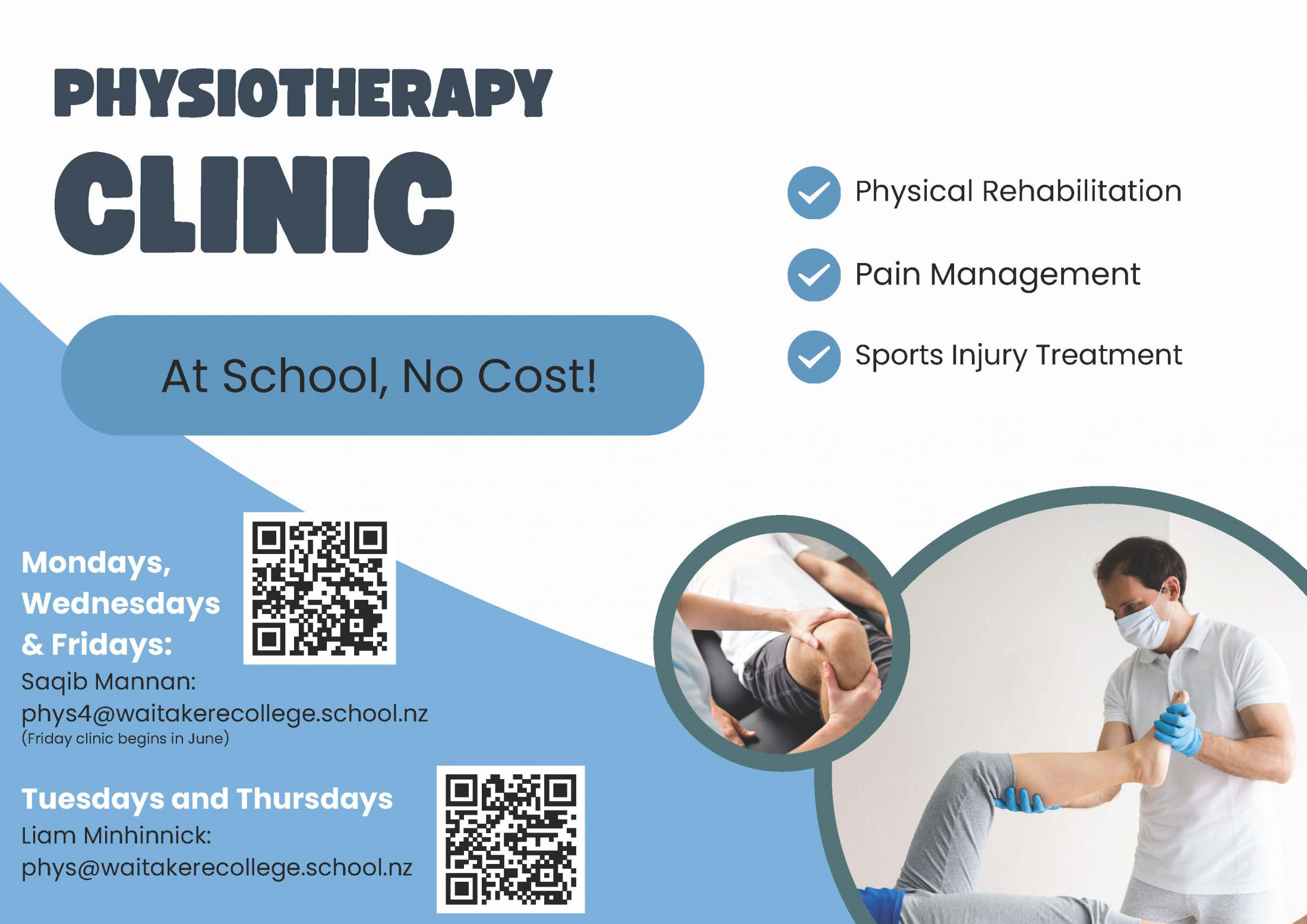 How to Book the Physio at School
