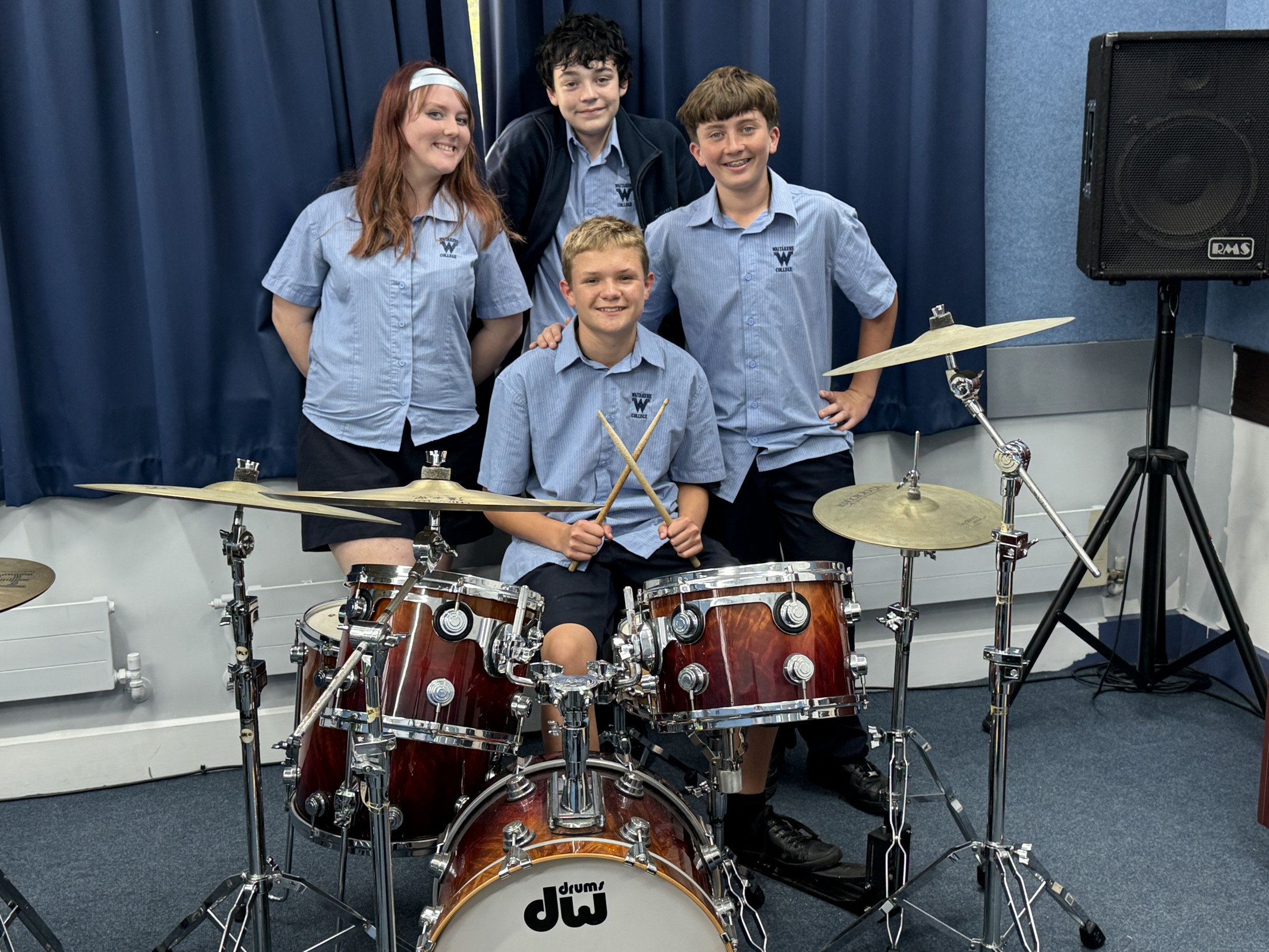 Alumni Drum Kit Donation to Waitākere College
