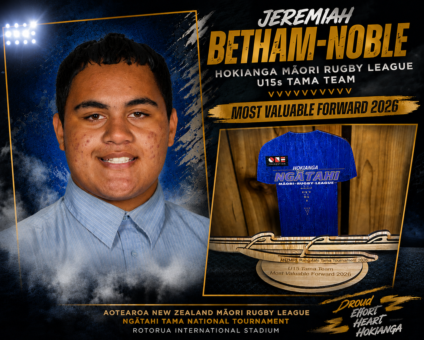 Jeremiah Excels at National Māori Rugby League Tournament
